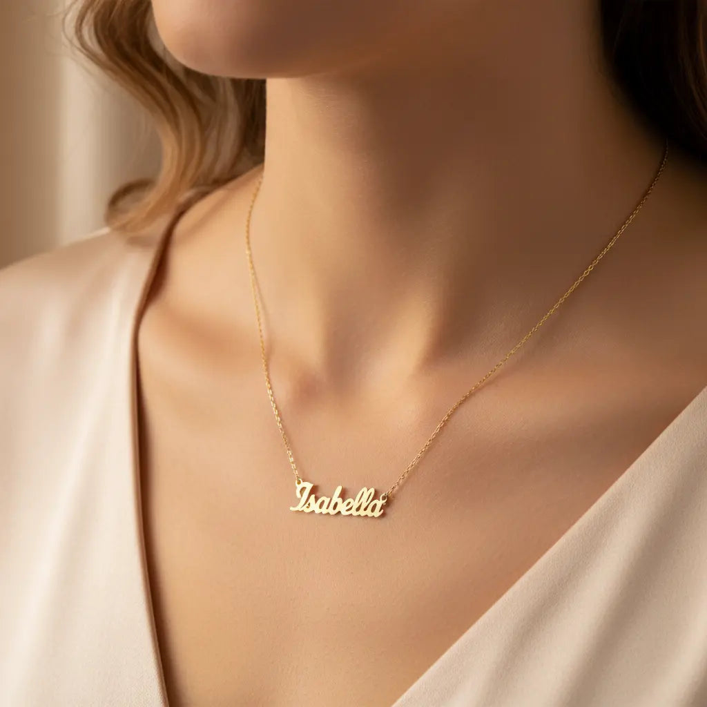 Custom Name Necklaces | Personalized Gold Silver Rose Gold | XNJewelry