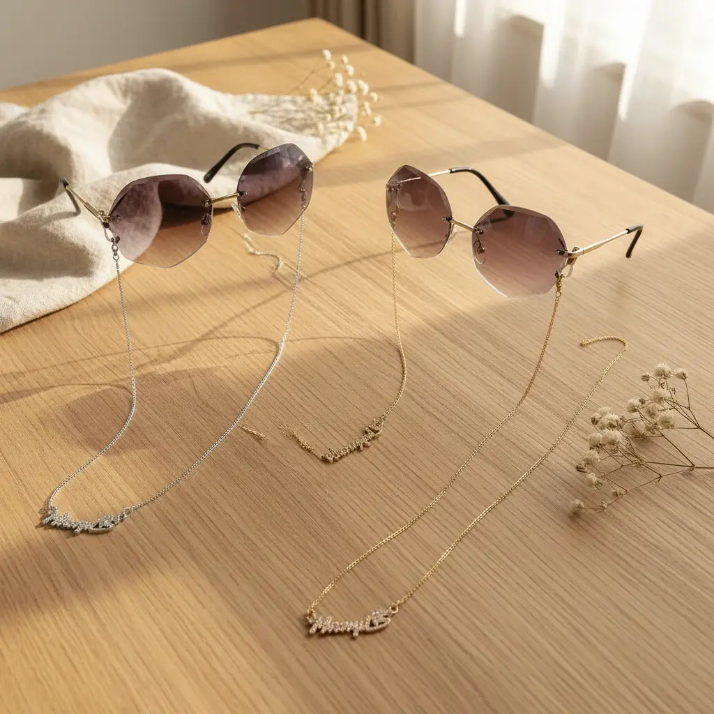 Custom Name Glasses Chain | Personalized Eyeglass Holder Necklace | Gift for Her – XN Jewelry